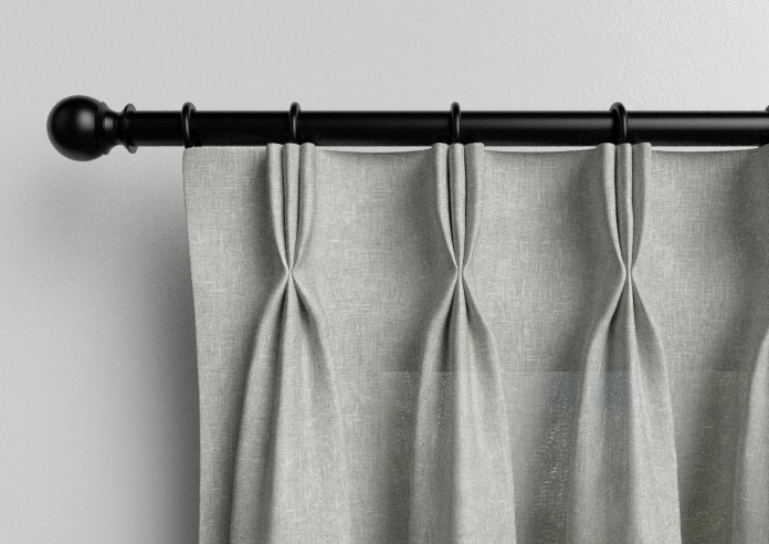 Taranto Voile, Black Frost - Made to Measure Curtains - Image 11